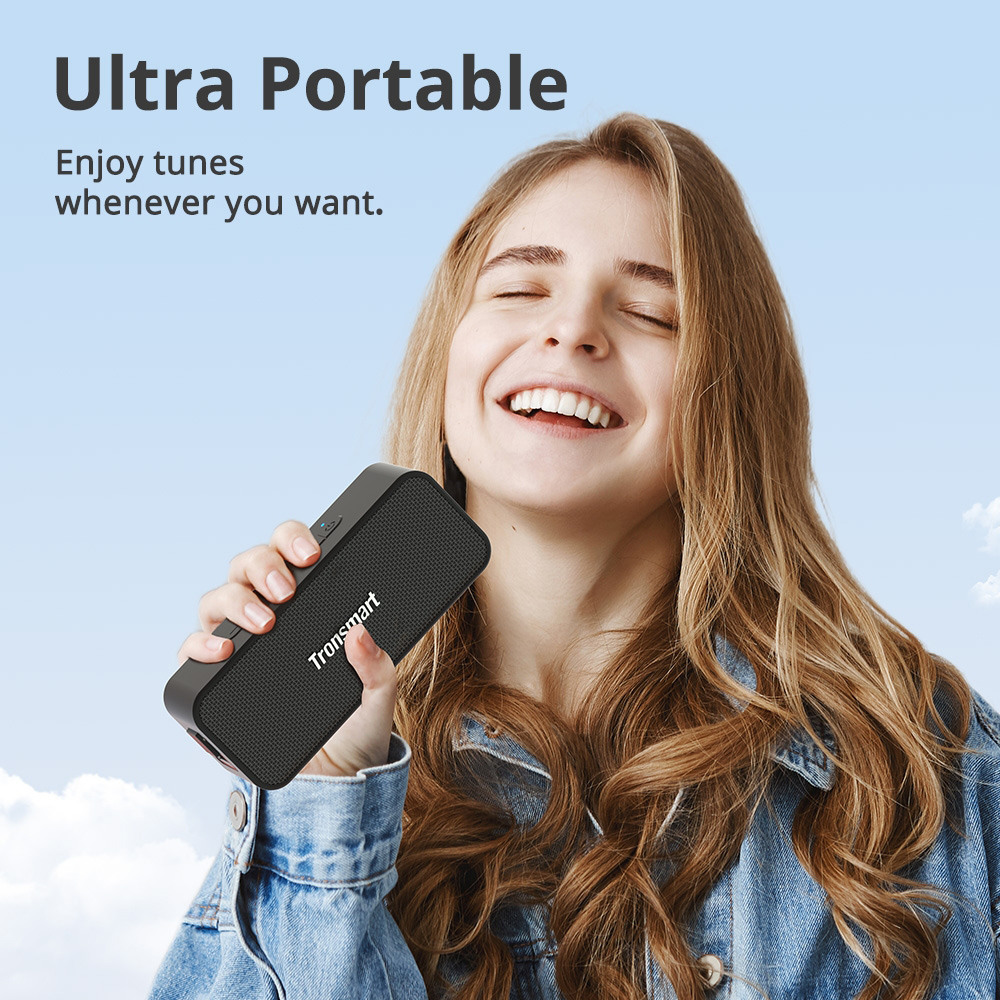 TRONSMART φορητό ηχείο T2 Plus Upgraded, 20W, Bluetooth/NFC, 4000mAh, μαύρο - Image 2