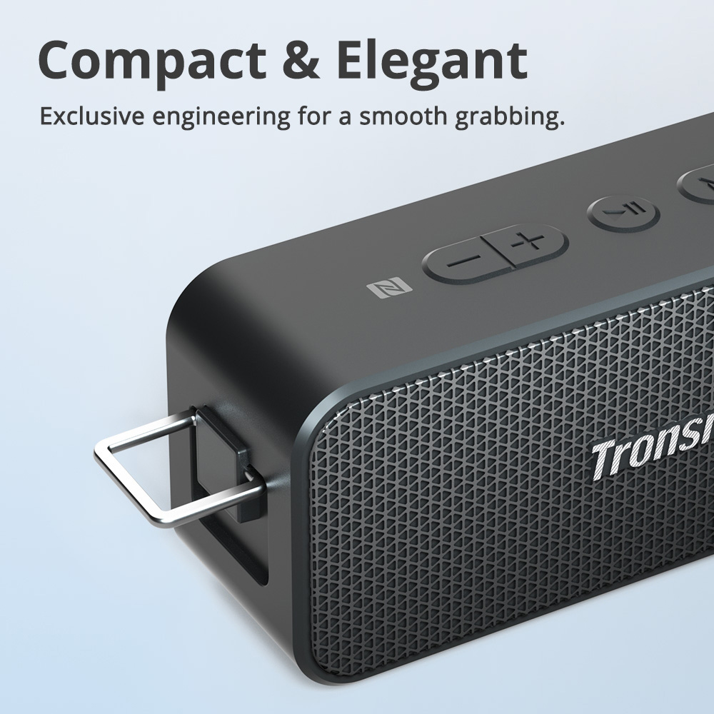 TRONSMART φορητό ηχείο T2 Plus Upgraded, 20W, Bluetooth/NFC, 4000mAh, μαύρο - Image 3