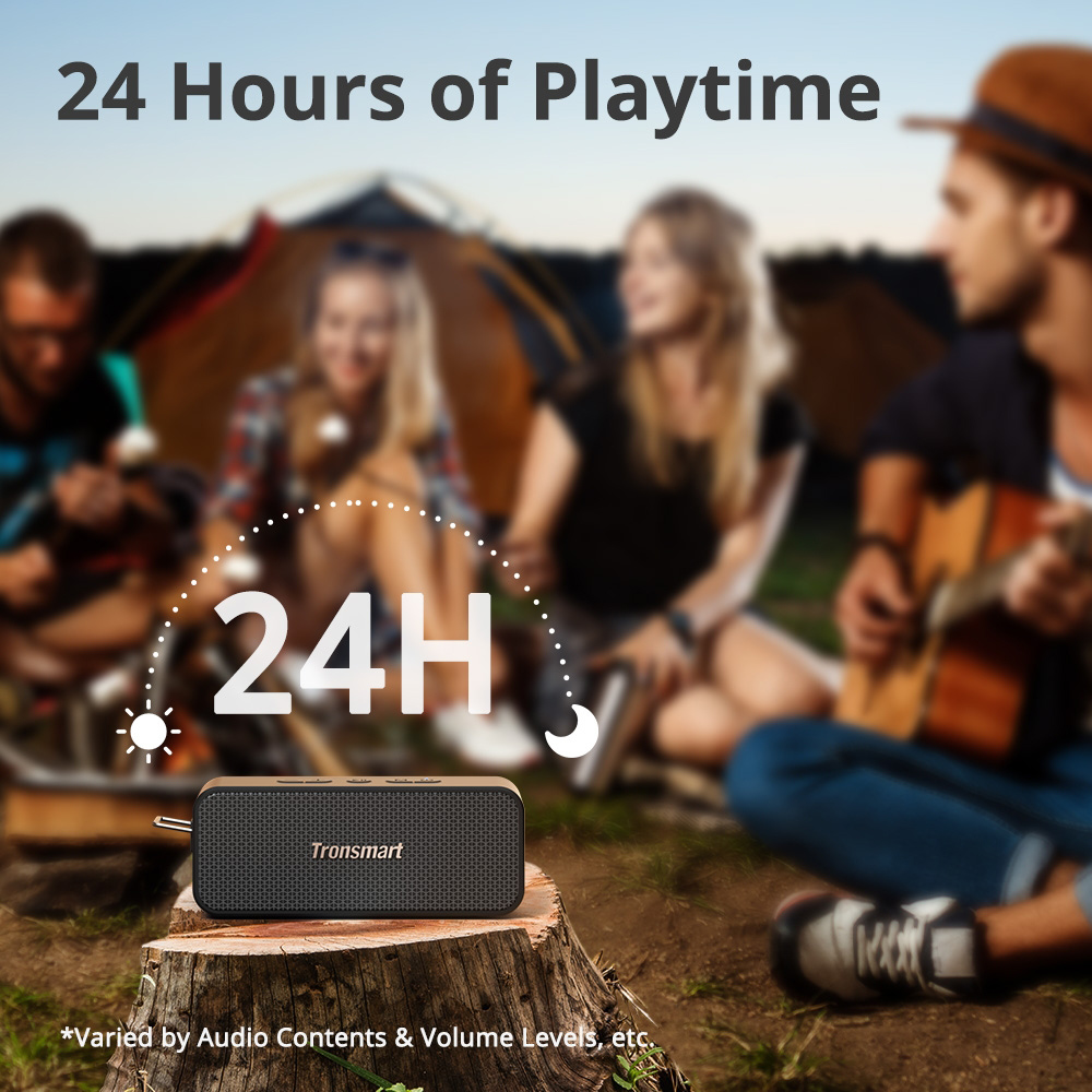 TRONSMART φορητό ηχείο T2 Plus Upgraded, 20W, Bluetooth/NFC, 4000mAh, μαύρο - Image 7