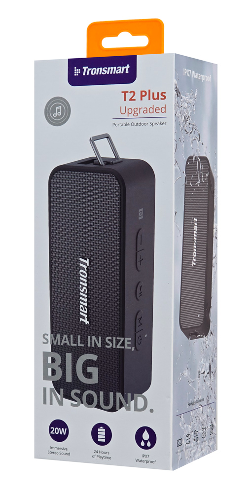 TRONSMART φορητό ηχείο T2 Plus Upgraded, 20W, Bluetooth/NFC, 4000mAh, μαύρο - Image 10