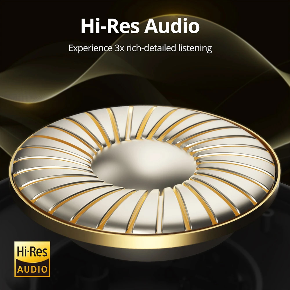 TRONSMART headphones Sounfii Q20S, ασύρματα & ενσύρματα, Hybrid ANC, Φ40mm, 500mAh, μαύρα - Image 3
