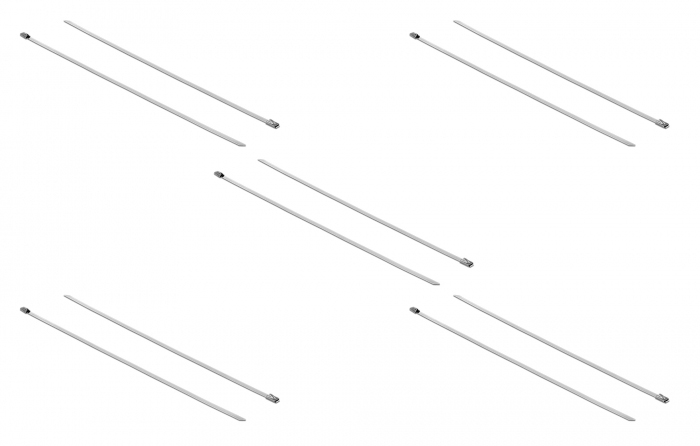 DELOCK μεταλλικός σφιγκτήρας καλωδίων 18770, 500x4.6mm, 10τμχ - Image 3