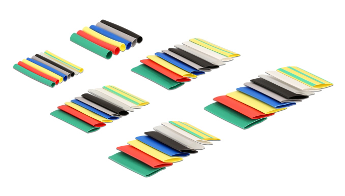 DELOCK σετ θερμοσυστελλόμενων μονωτικών 19400, 2:1, πολύχρωμα, 108τμχ