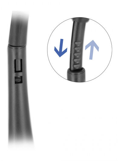 DELOCK headphones με μικρόφωνο 27178, stereo, USB, volume control, μαύρα - Image 2