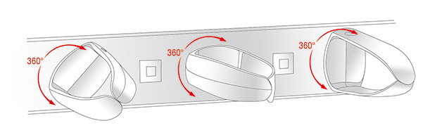 DELOCK cable management 43345 για rack 19"/1U, 5x γάντζοι, μαύρο - Image 2
