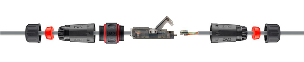GOOBAY σύνδεσμος καλωδίων CAT 6 44415, UTP, αδιάβροχος, toolfree - Image 5