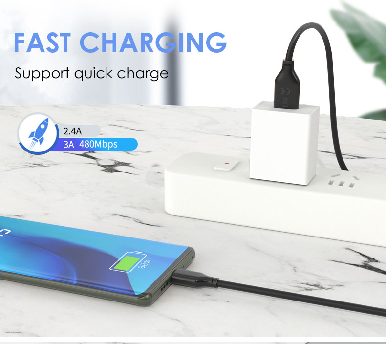 CABLETIME καλώδιο USB-C σε USB U323A, 3A, 480Mbps, 0.25m, μαύρο - Image 4