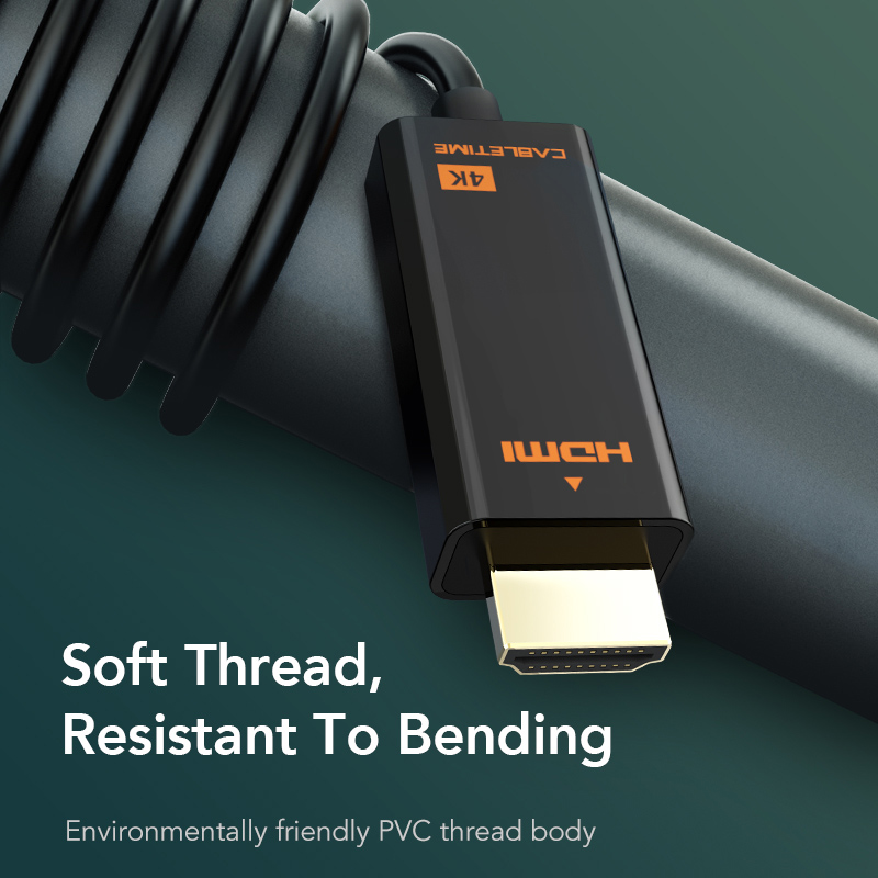CABLETIME καλώδιο mini DisplayPort σε HDMI CT-AV588-03G4K, 4K/30Hz, 1.8m, μαύρο - Image 3