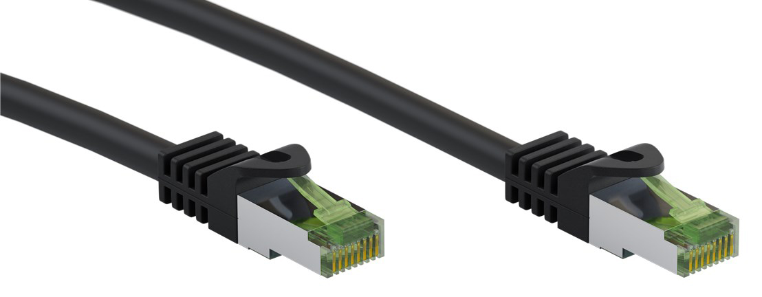 GOOBAY καλώδιο δικτύου 61100, CAT 8.1 S/FTP, copper, LSZH, 20m, μαύρο