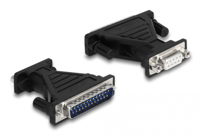 DELOCK καλώδιο USB σε RS-232 DB9 61314 με αντάπτορα DB25, 1.8m, μαύρο - Image 3