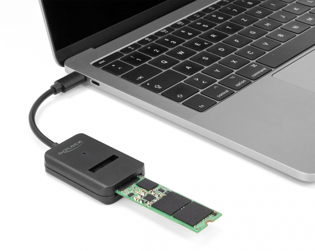 DELOCK αντάπτορας USB-C σε M.2 NVMe PCIe/SATA SSD 64198, 10Gbps - Image 2