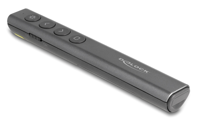 DELOCK τηλεχειριστήριο παρουσιάσεων 64250 με laser & πλήκτρα, 30m, γκρι - Image 4