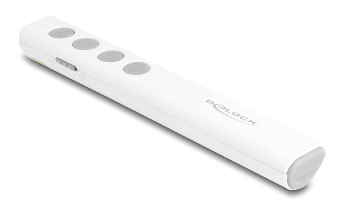 DELOCK τηλεχειριστήριο παρουσιάσεων 64251 με laser & πλήκτρα, 30m, λευκό - Image 4