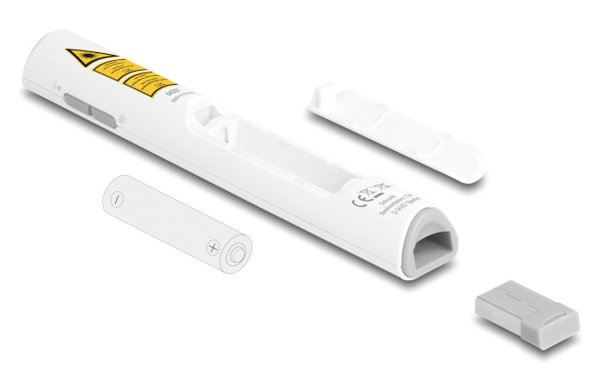 DELOCK τηλεχειριστήριο παρουσιάσεων 64251 με laser & πλήκτρα, 30m, λευκό - Image 5