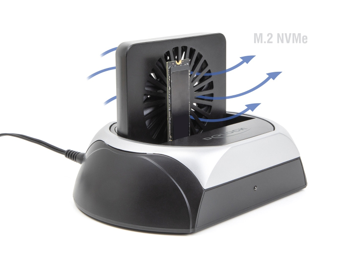 DELOCK docking station για M.2 NVMe/SATA ή 2.5"/3.5" SSD/HDD 64280, 10Gbps, μαύρο - Image 3