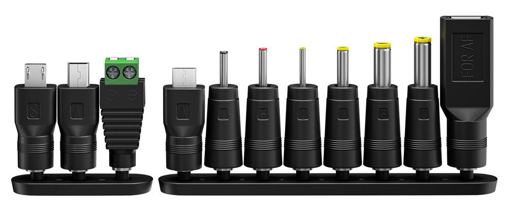 GOOBAY επιτοίχιος φορτιστής 64568, 3V-12V, 12W/1A, 12 tips - Image 2
