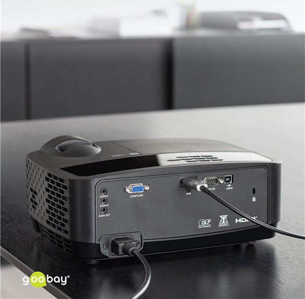 GOOBAY καλώδιο HDMI 2.1 65561 με Ethernet, 8K/60Hz, 48 Gbps, 40m, μαύρο - Image 2