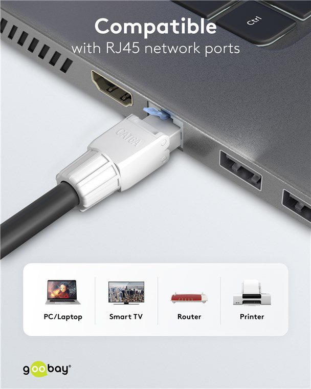 GOOBAY βύσμα RJ45 65941, CAT 6A UTP, tool-free, λευκό - Image 9