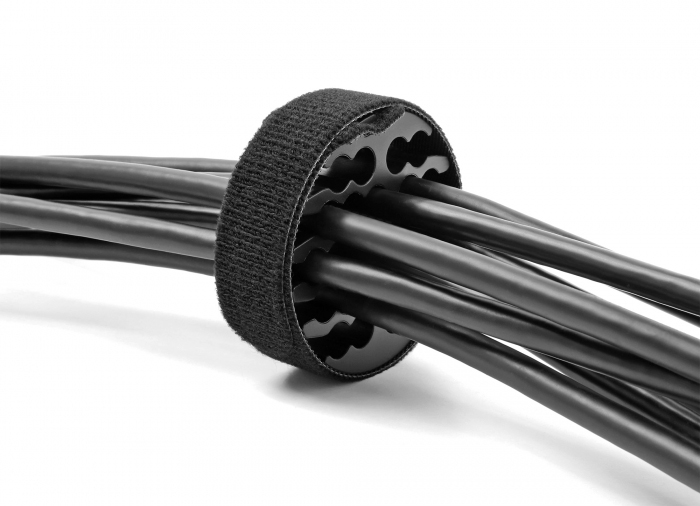 DELOCK οργανωτής καλωδίων 66057 με δεματικό τύπου velcro, 24 καλωδίων - Image 2