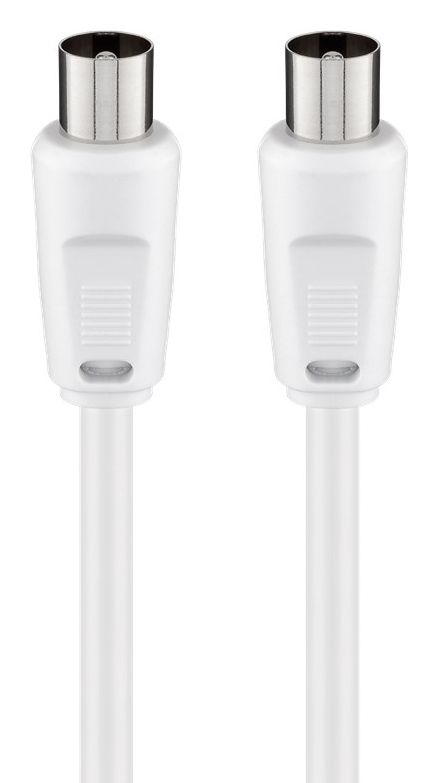 GOOBAY καλώδιο κεραίας αρσενικό 68145, <70dB, CCS, 1.5m, λευκό