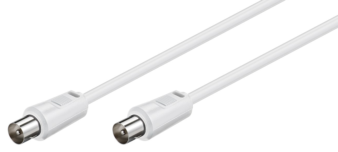 GOOBAY καλώδιο κεραίας αρσενικό 68149, <70dB, CCS, 5m, λευκό - Image 2