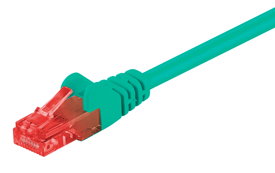 GOOBAY καλώδιο δικτύου 68435, CAT 6 U/UTP, CCA, 250MHz, 0.5m, πράσινο