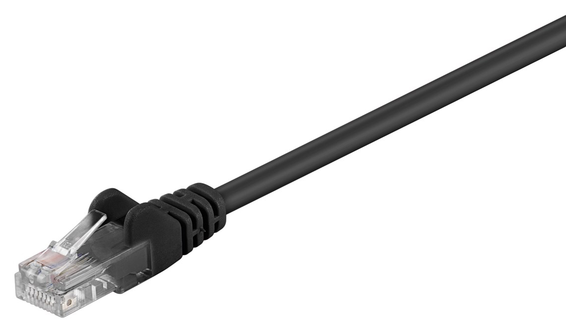 GΟOBAY καλώδιο δικτύου 68646, CAT 5e U/UTP, CCA, PVC, 15m, μαύρο