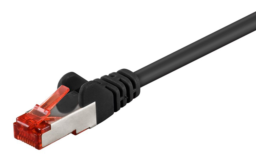 GOOBAY καλώδιο δικτύου 68699, CAT 6 S/FTP, copper, 250MHz, 30m, μαύρο