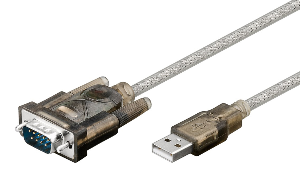 GOOBAY καλώδιο USB σε RS-232 68875, 1 Mbit/s, 1.5m, διάφανο