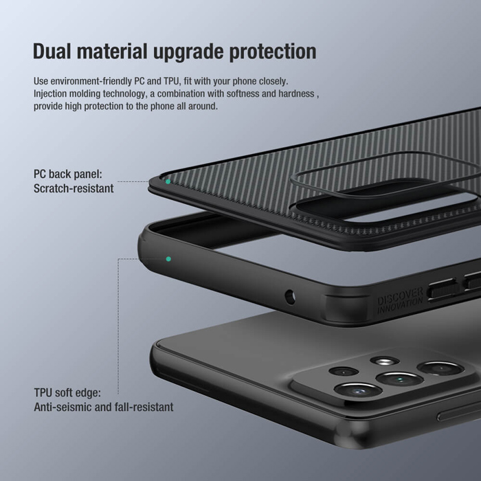 NILLKIN θήκη Super Frosted Shield Pro για Samsung Galaxy A73 5G, μαύρη - Image 3