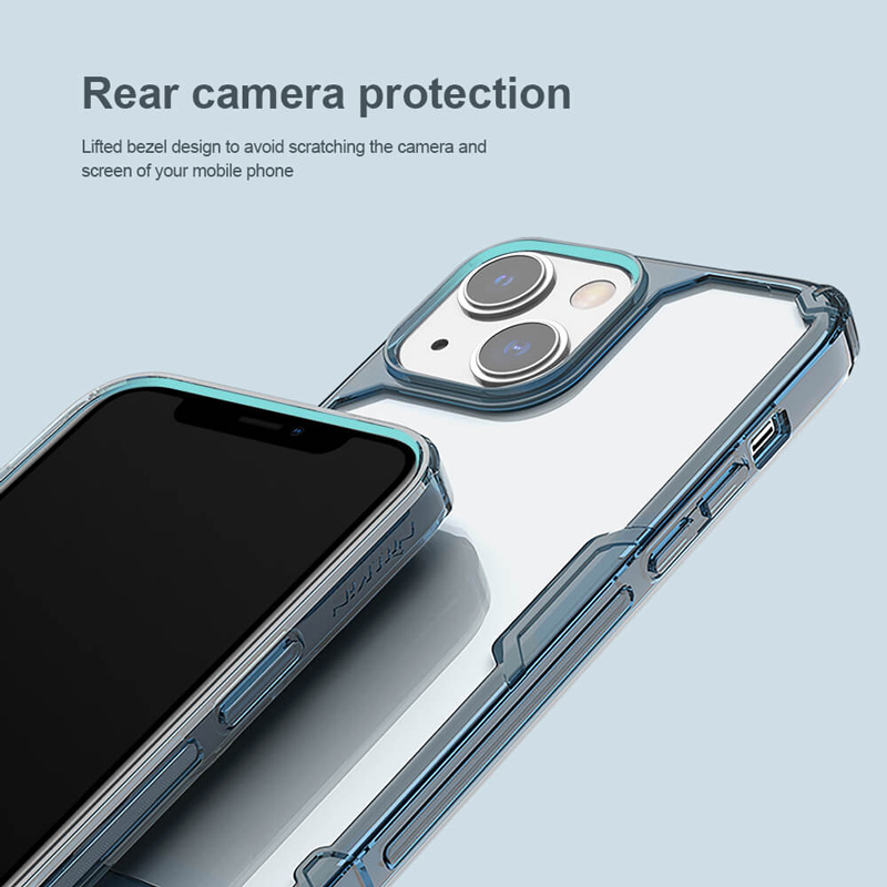 NILLKIN θήκη Nature Pro για Apple iPhone 14 Plus, μπλε & διάφανη - Image 2