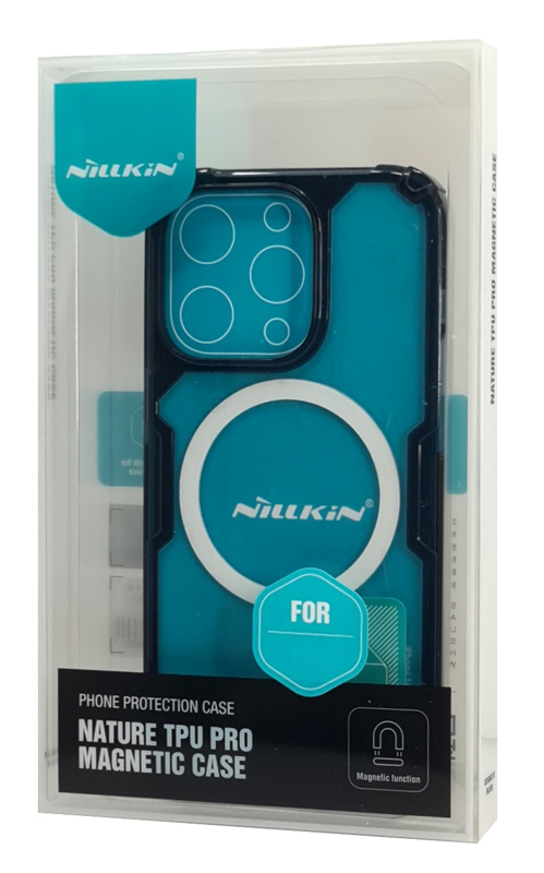 NILLKIN θήκη Nature Pro Magnetic για iPhone 14, μπλε & διάφανη - Image 4