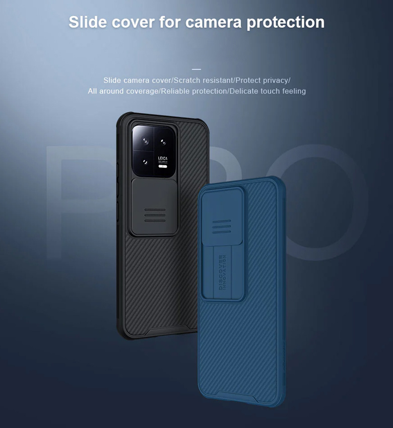 NILLKIN θήκη CamShield Pro για Xiaomi 13 Pro, μπλε - Image 2