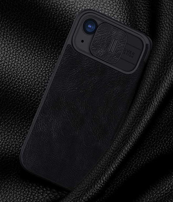 NILLKIN θήκη Qin Pro για iPhone 15 Plus, δερμάτινη, μαύρη - Image 2