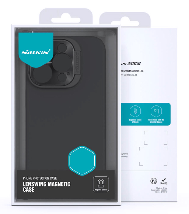 NILLKIN θήκη LensWing Magnetic για iPhone 15 Pro, μαύρη - Image 5