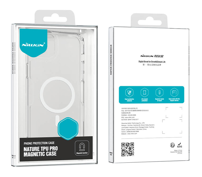 NILLKIN θήκη Nature Pro Magnetic για iPhone 15 Pro Max, διάφανη-μπλε - Image 4