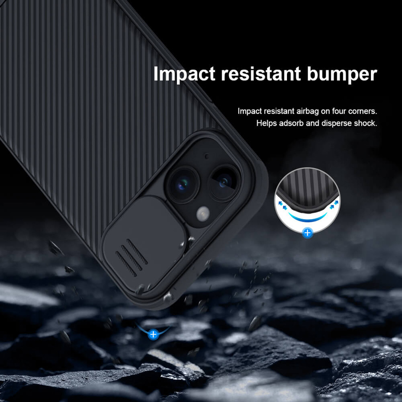 NILLKIN θήκη CamShield Pro για iPhone 15 Plus, πράσινη - Image 3