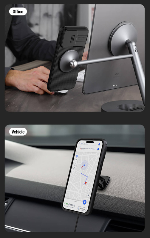 NILLKIN θήκη CamShield Pro Magnetic για iPhone 15 Pro Max, μπλε - Image 4