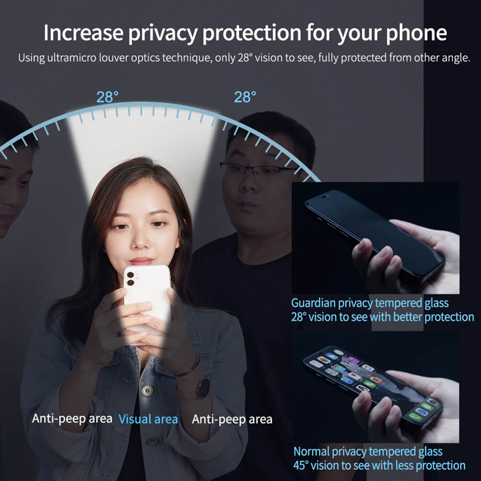 NILLKIN tempered glass Guardian Full Coverage 2.5D για iPhone 15 - Image 2