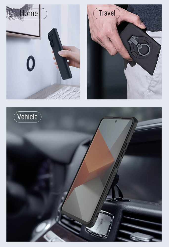 NILLKIN θήκη Super Frosted Shield Magnetic Xiaomi Note 13 Pro Plus μαύρη - Image 2