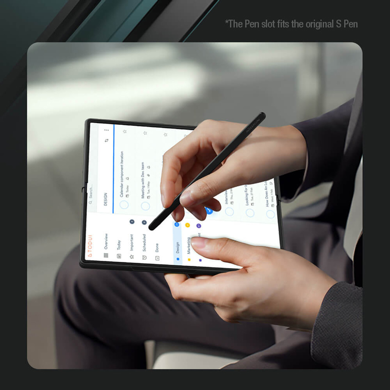 NILLKIN θήκη Flex Pure Fold για Samsung Galaxy Z Fold 6 5G, με στυλό αφής, μαύρη - Image 3