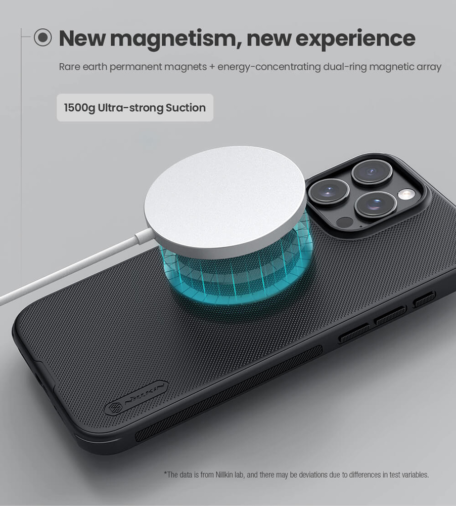 NILLKIN θήκη Super Frosted Shield Pro Magnetic για iPhone 16 Pro Max, μπλε - Image 2