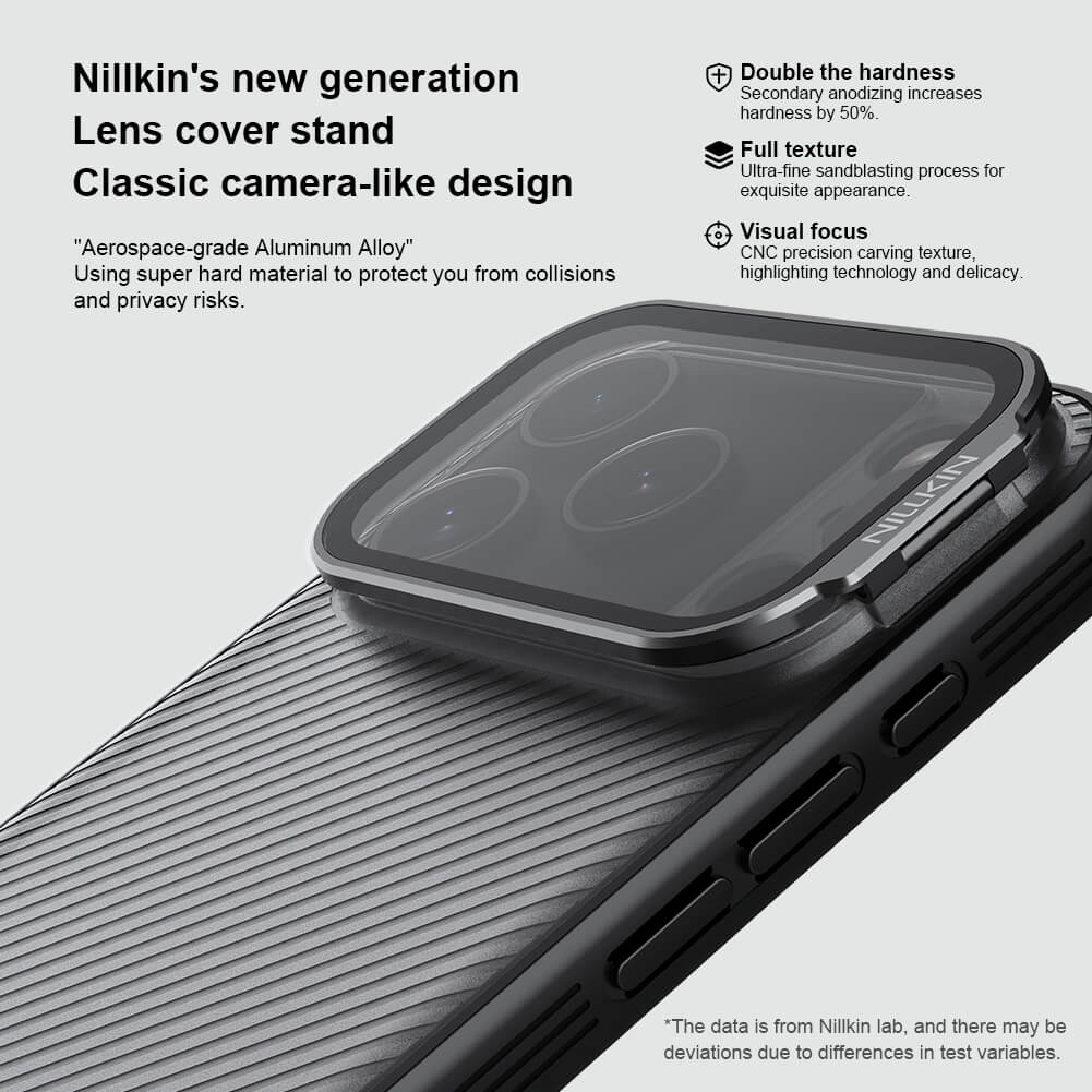 NILLKIN θήκη CamShield Prop για Apple iPhone 17 Pro, διάφανη/μαύρη - Image 2