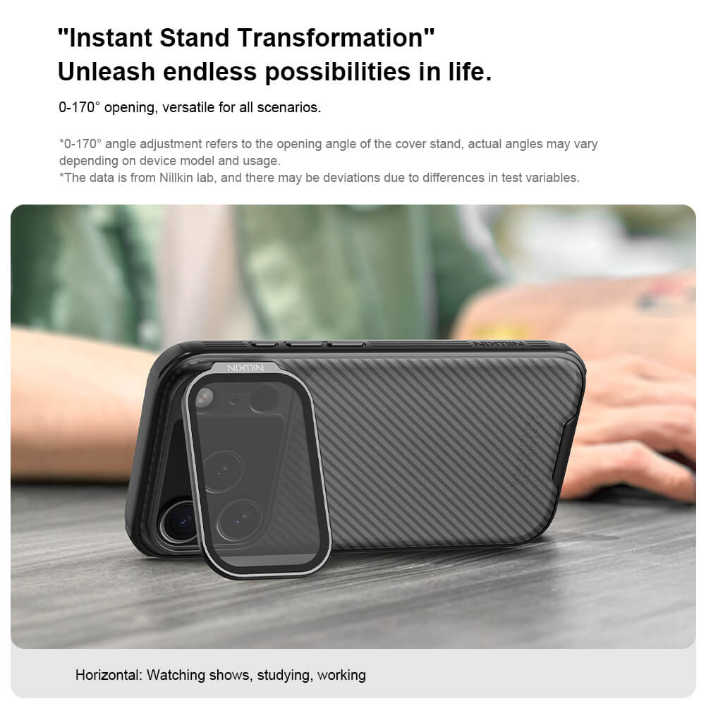 NILLKIN θήκη CamShield Prop για Apple iPhone 17 Pro, διάφανη/μαύρη - Image 3