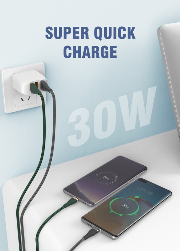 LDNIO καλώδιο micro USB σε USB LS691, 30W, 1m, γκρι - Image 2