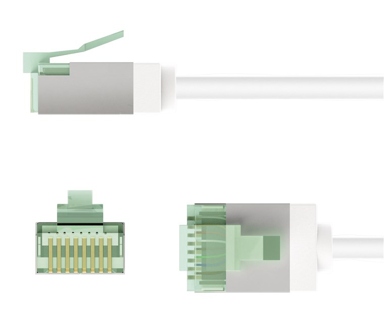 GOOBAY καλώδιο δικτύου 74358, CAT 8.1 U/FTP, ultra slim, copper, 40Gbps, 0.25m, λευκό - Image 7
