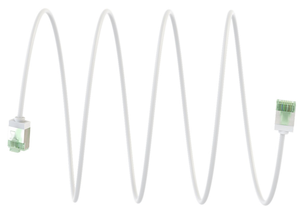GOOBAY καλώδιο δικτύου 74358, CAT 8.1 U/FTP, ultra slim, copper, 40Gbps, 0.25m, λευκό - Image 8