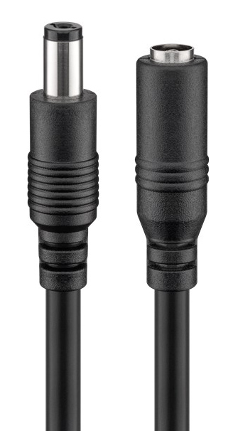 GOOBAY καλώδιο προέκτασης τροφοδοσίας 76671, 5.5x2.1mm, 5m, μαύρο - Image 7