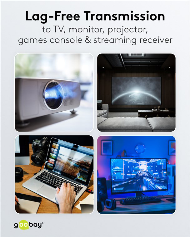 GOOBAY αντάπτορας DisplayPort 77129, 8K/144Hz, γωνιακός, μαύρος - Image 4