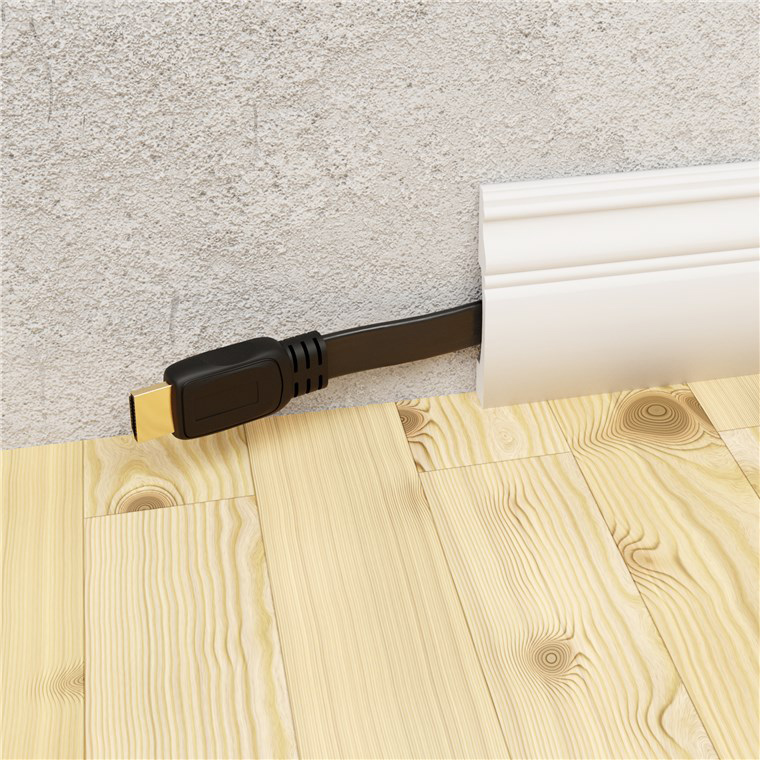 GOOBAY καλώδιο HDMI 77145 με Ethernet, flat, 8K/60Hz, 48 Gbps, 3m, μαύρο - Image 2